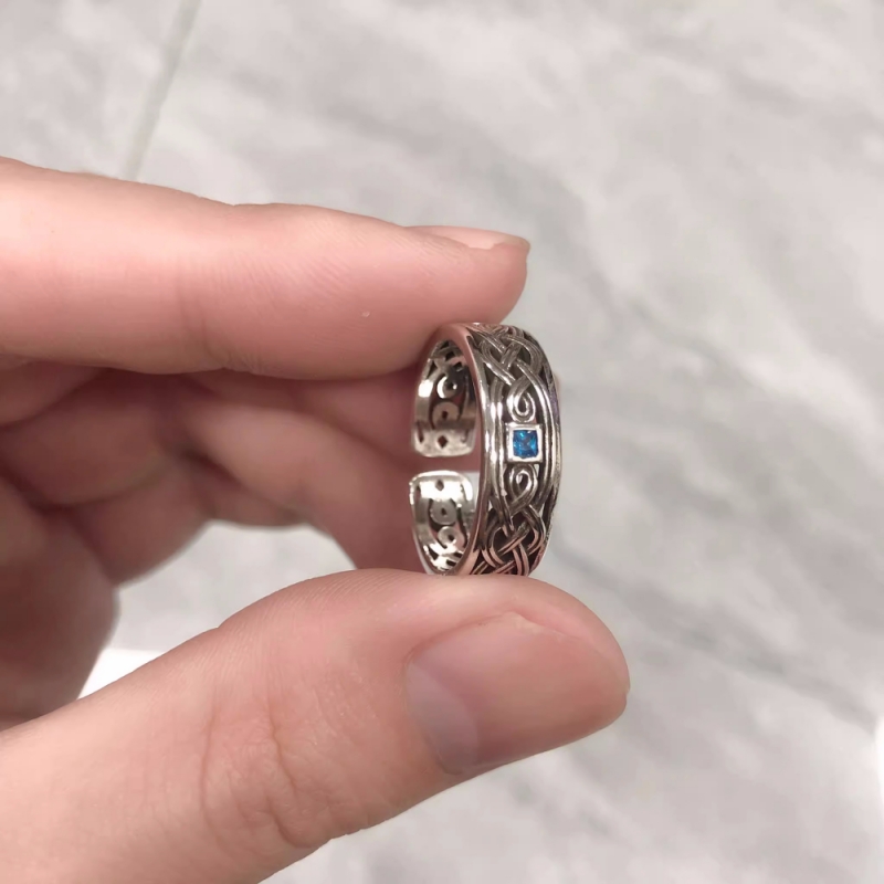 Ethnic Modern Fashion - Buyee Cincin Pasangan Perak Murni 925