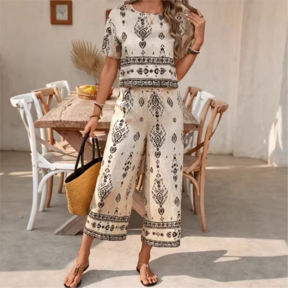 Setelan Wanita Lengan Pendek M - New Ethnic Fashion ulasan dan harga