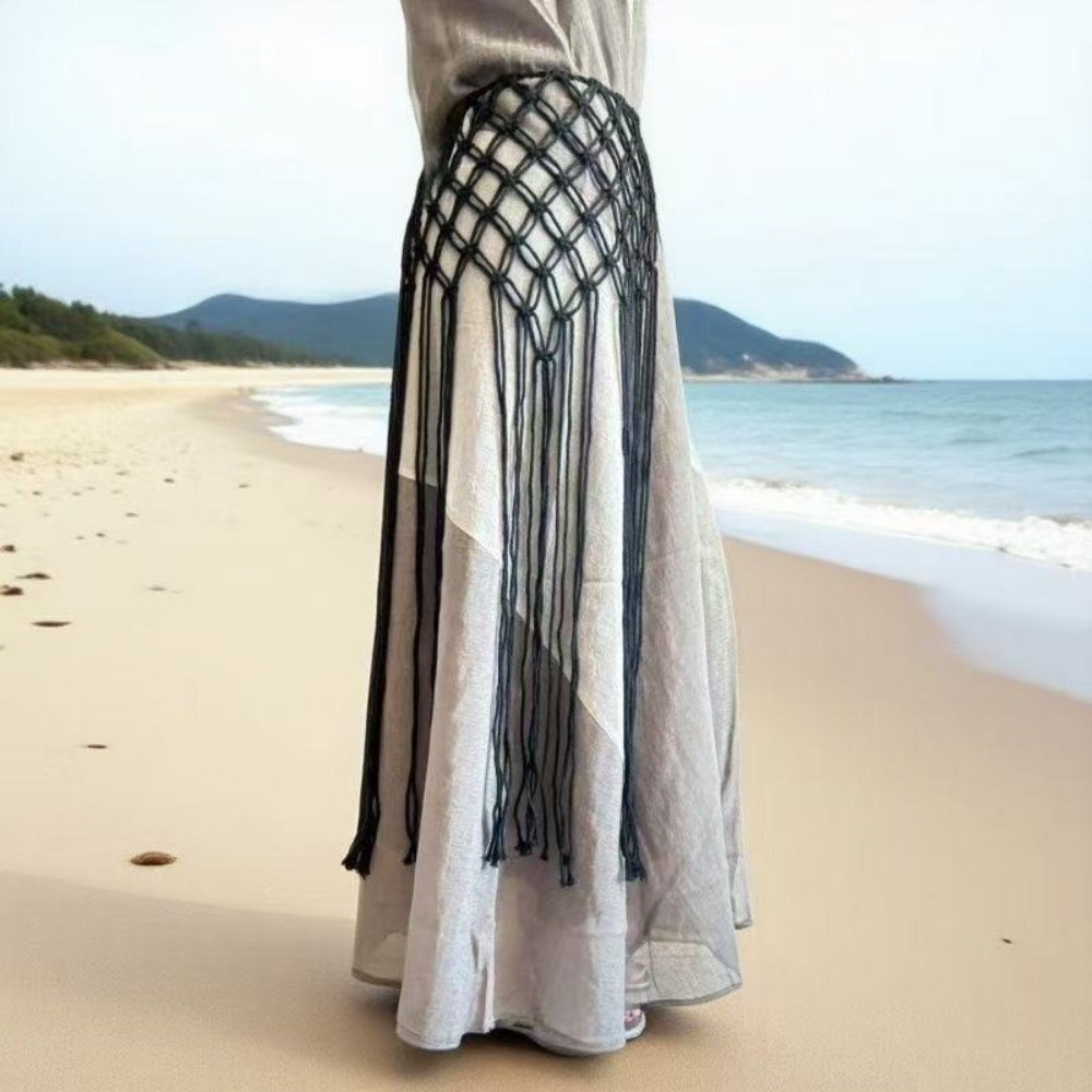 Ikat Pinggang Berumbai Jaring  - Ethnic Fashion Design ulasan dan harga